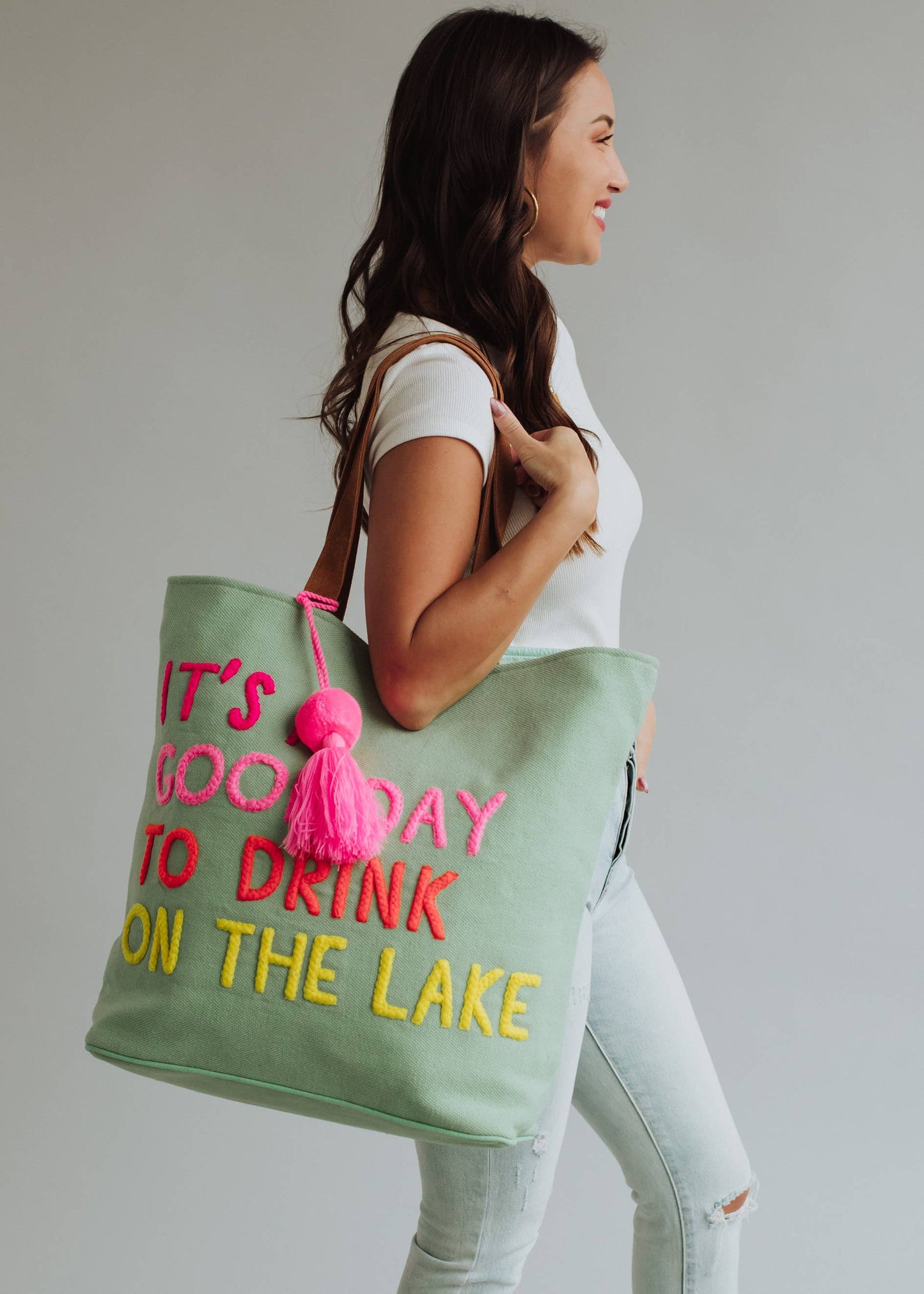 Mint Drink On The Lake Tote