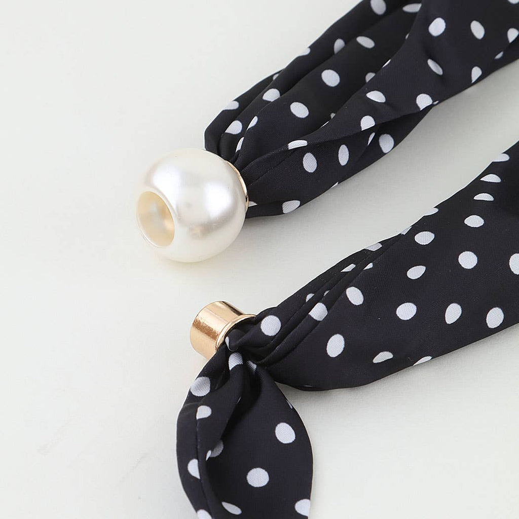 3AM BY H&D ACCESSORIES - Classic Polka Dot Scarf Wrap Necklace