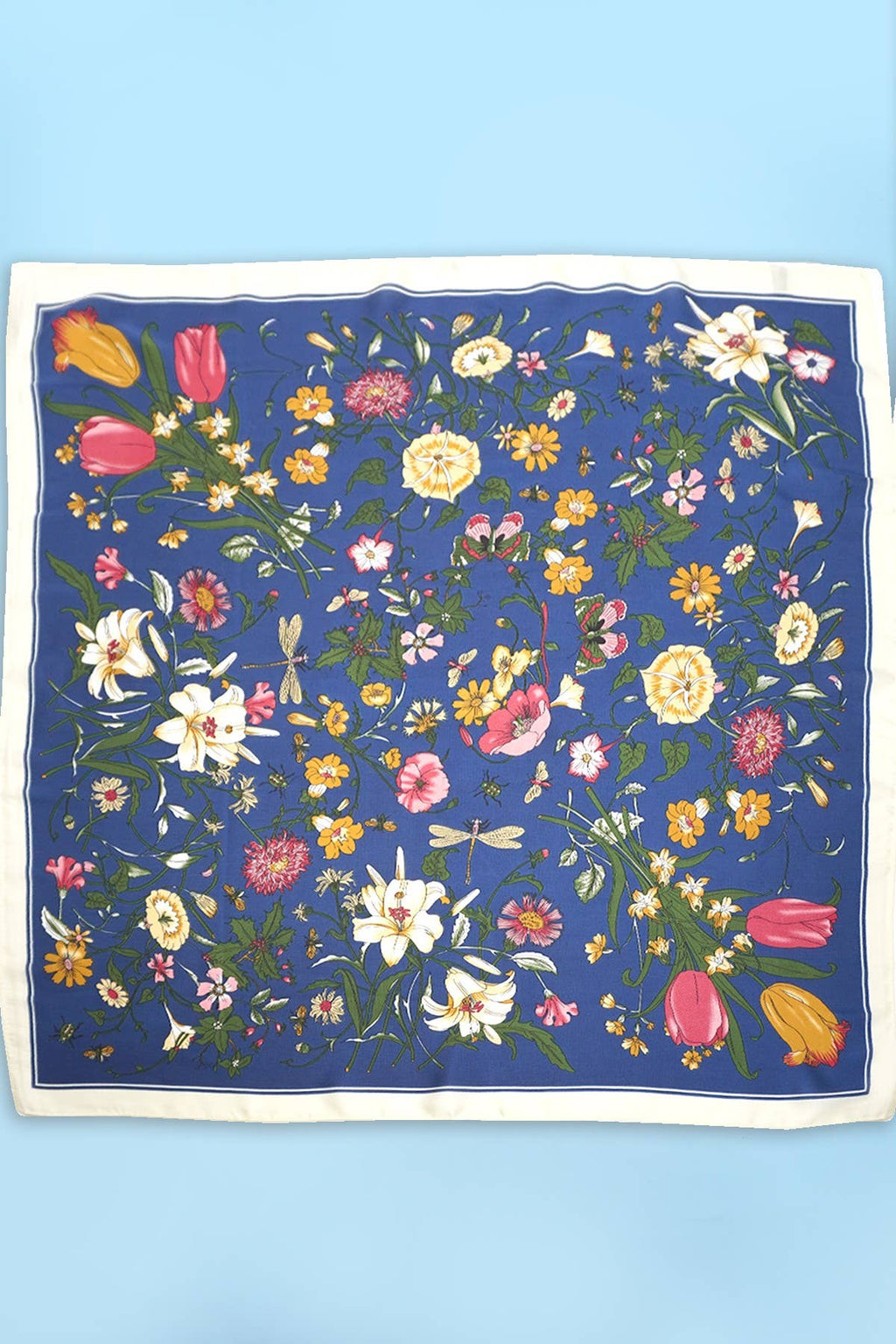 JOSSLYN by wall to wall - LARGE FLORAL PRINT BANDANA SCARF | 40SC655