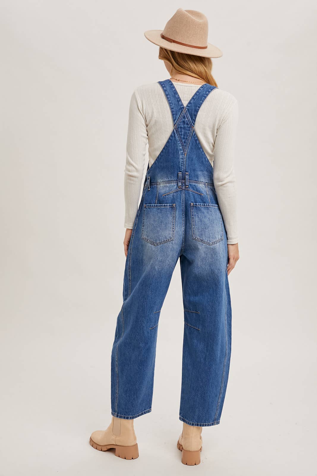 Bluivy - DENIM BARREL OVERALLS