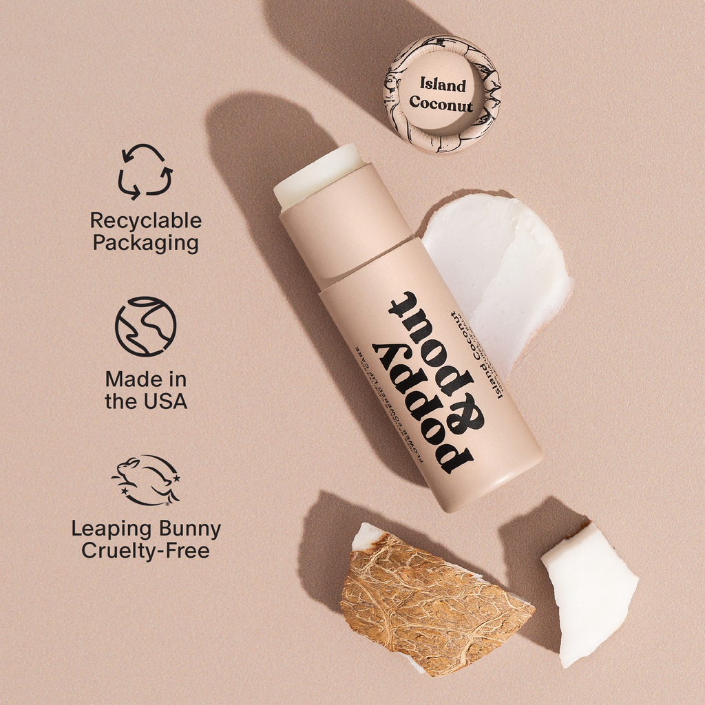 Poppy & Pout - Lip Balm, Island Coconut