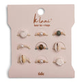 K'lani hair tie bracelets - "Tide" Seashell Beach Vibe Hair Tie Rings