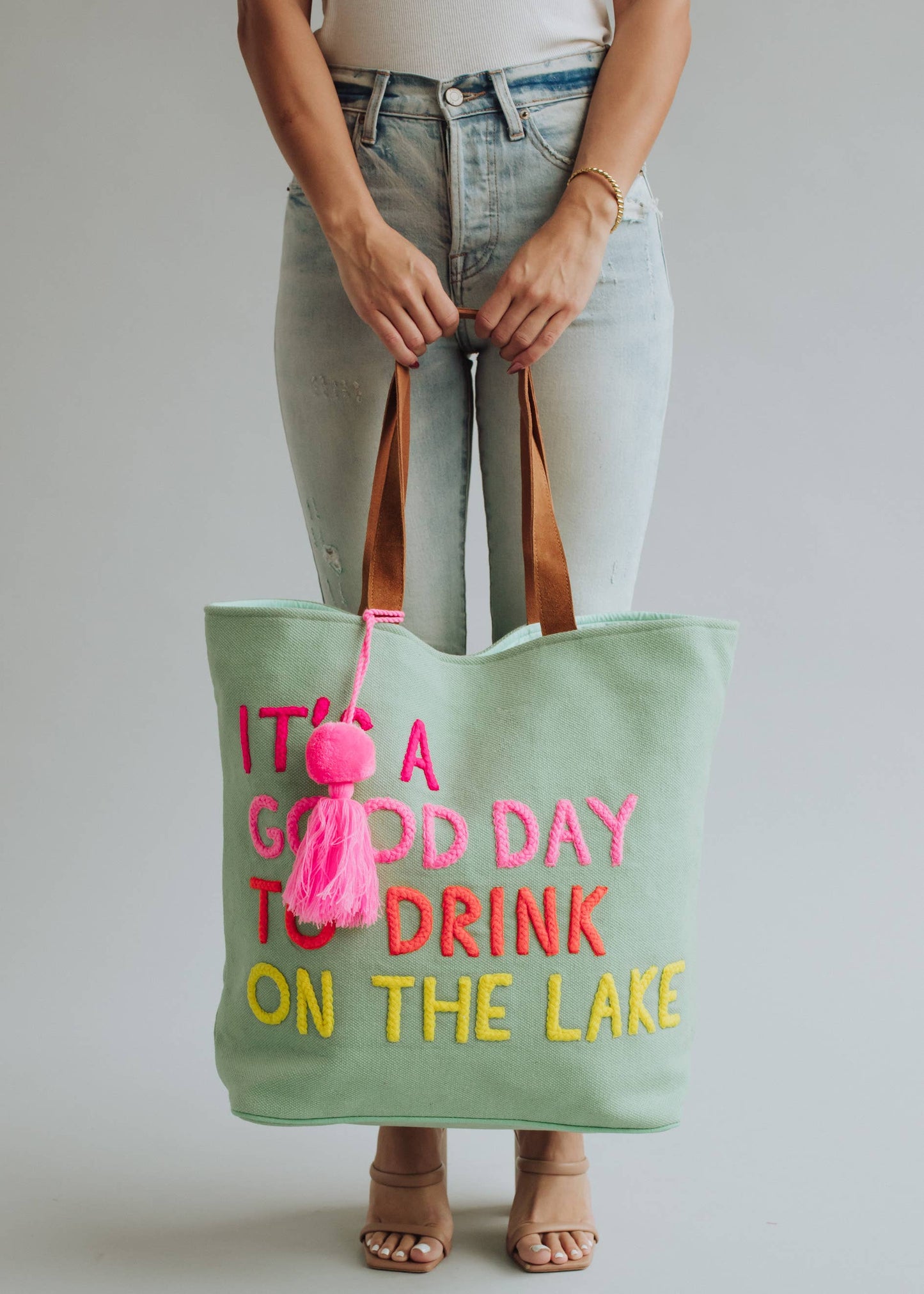 Mint Drink On The Lake Tote