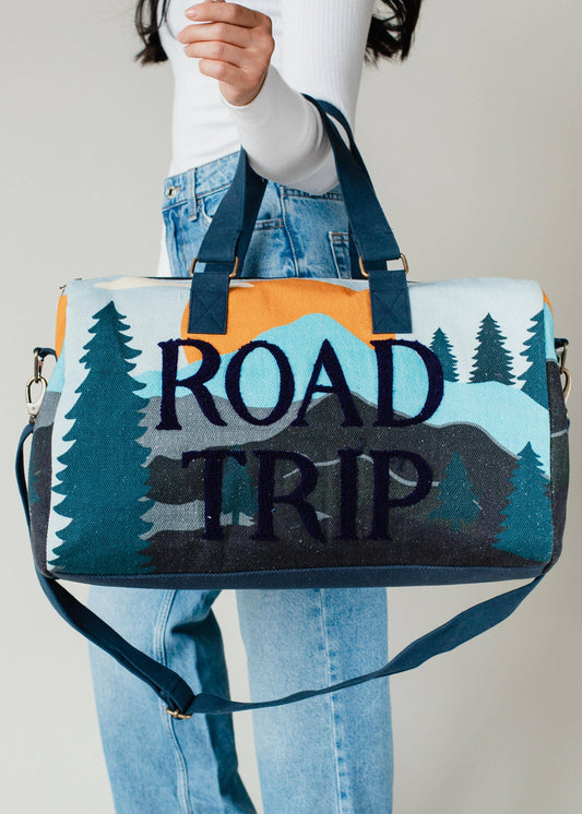 Panache Apparel Co. - Road Trip Mountain Scene Duffel