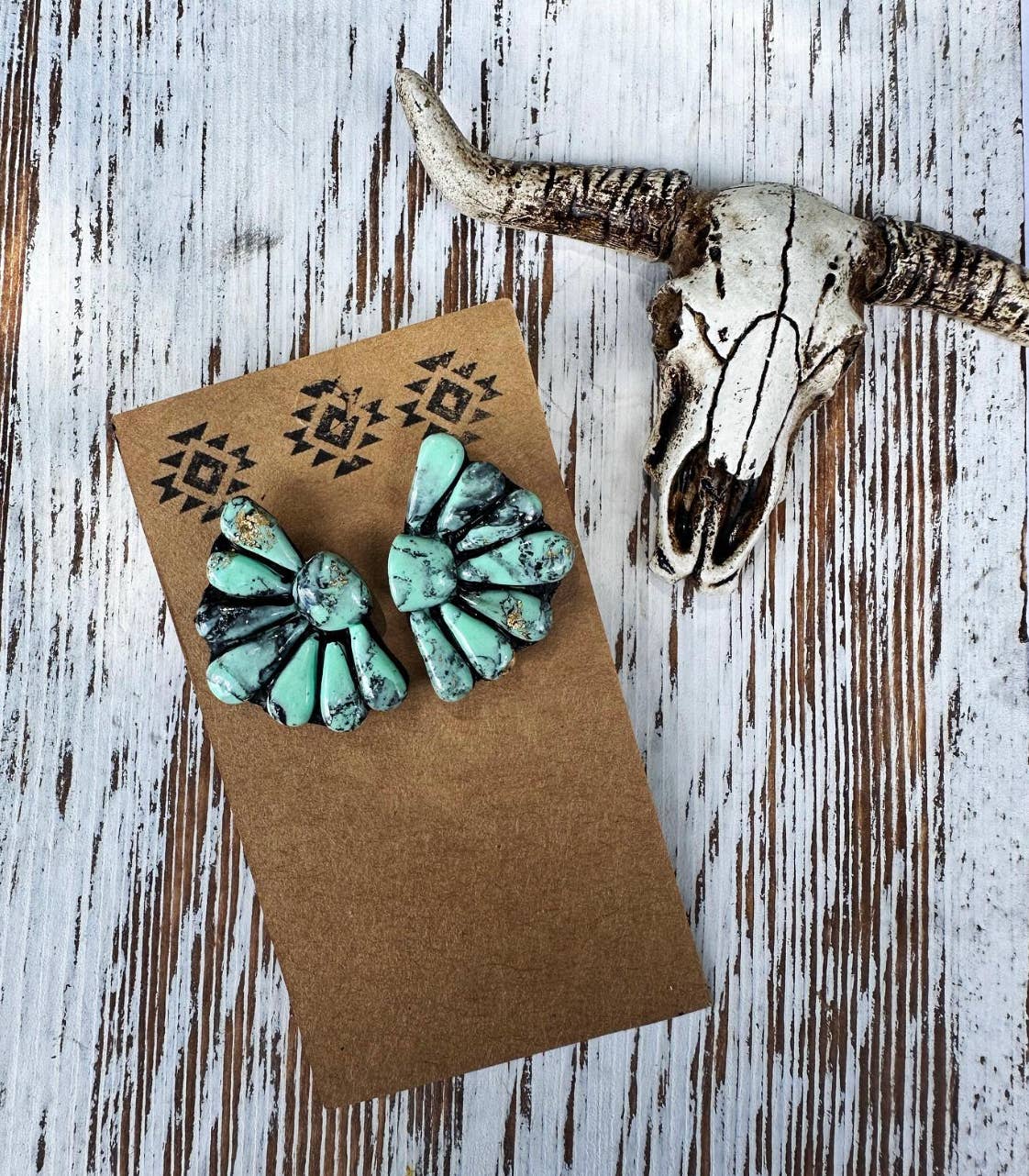 Shop B.A Wear - Concho Stud Earrings