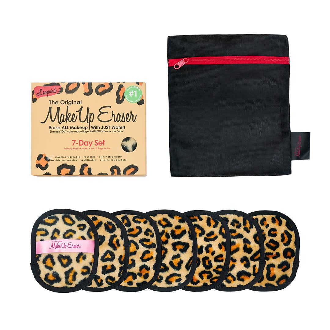 MakeUp Eraser - Leopard 7-Day MakeUp Eraser Set