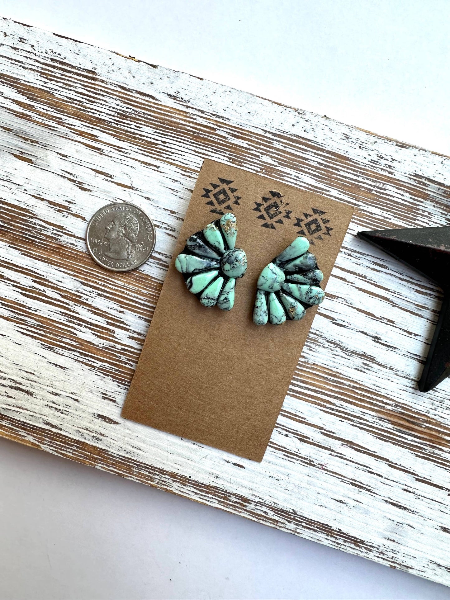 Shop B.A Wear - Concho Stud Earrings