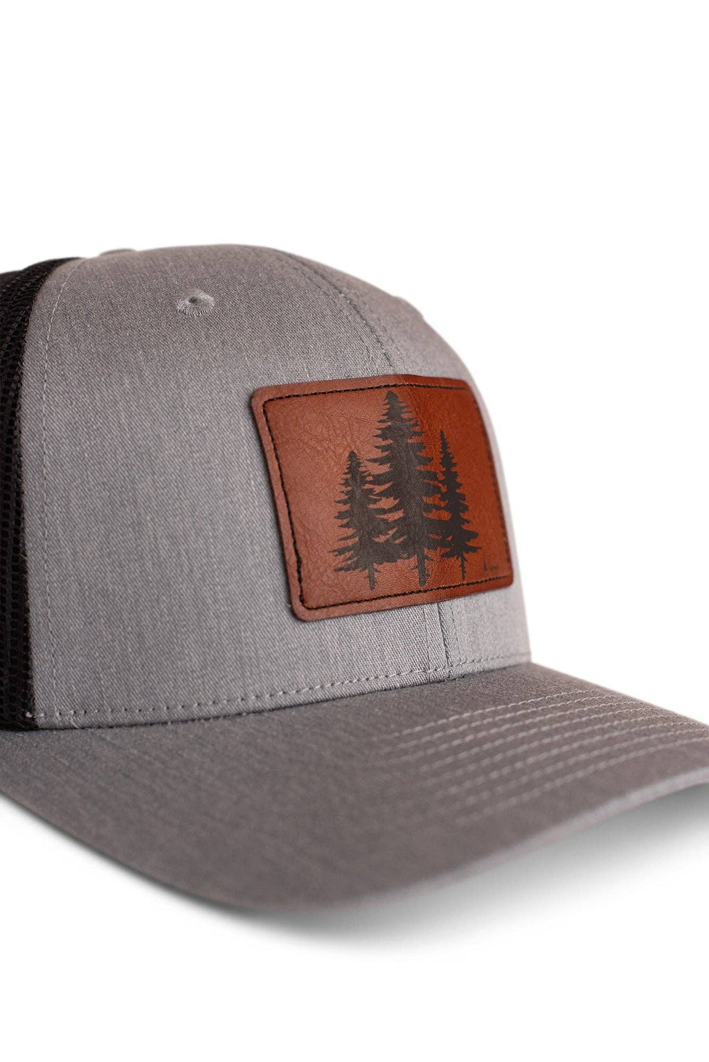 Trucker Hat -  Gray/Black 3 Pines