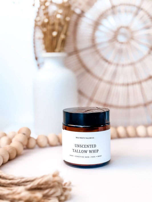 Whipped Tallow Balm | Grass Fed Beef Tallow | Unscented