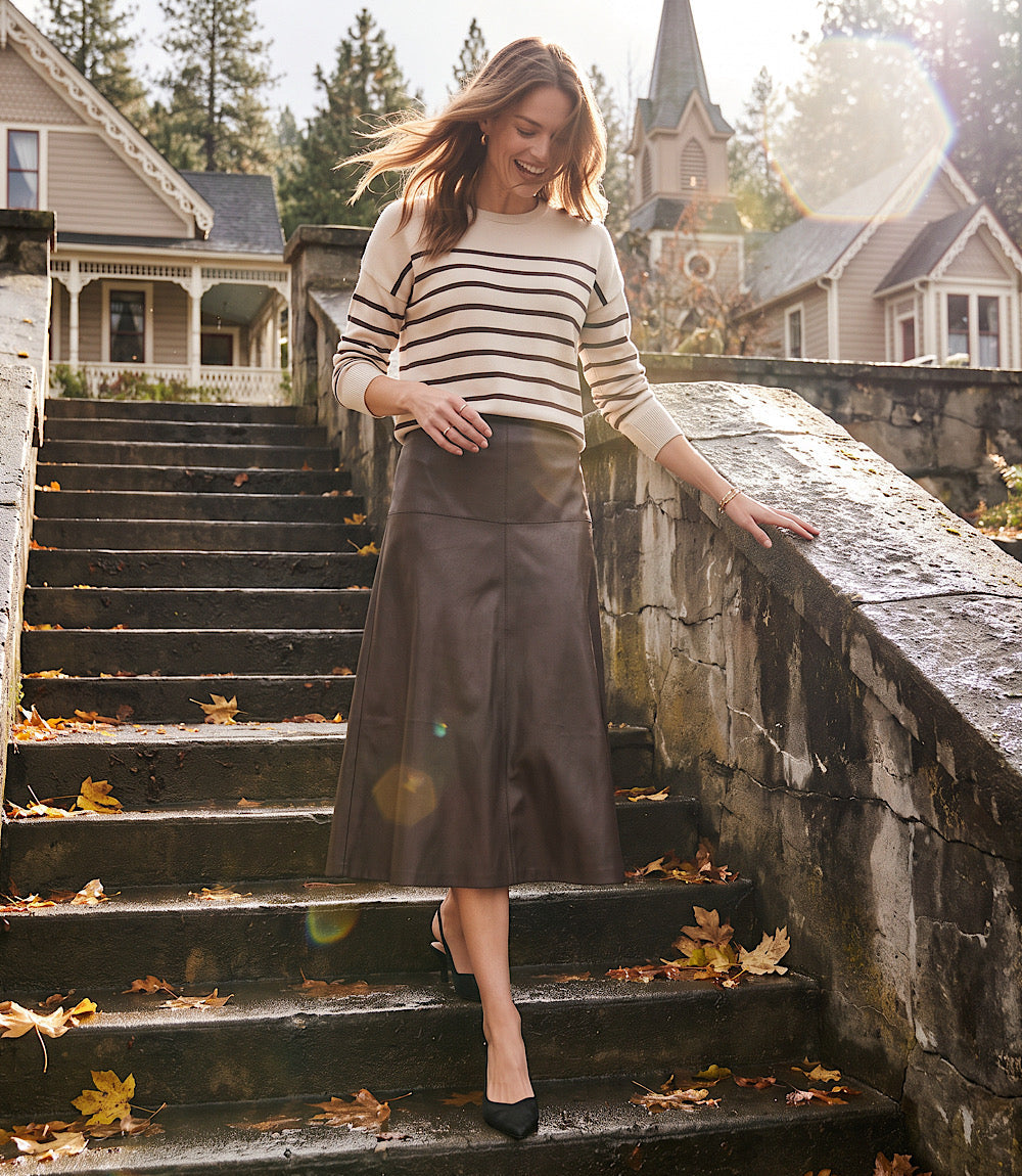 Stripe Crewneck Sweater