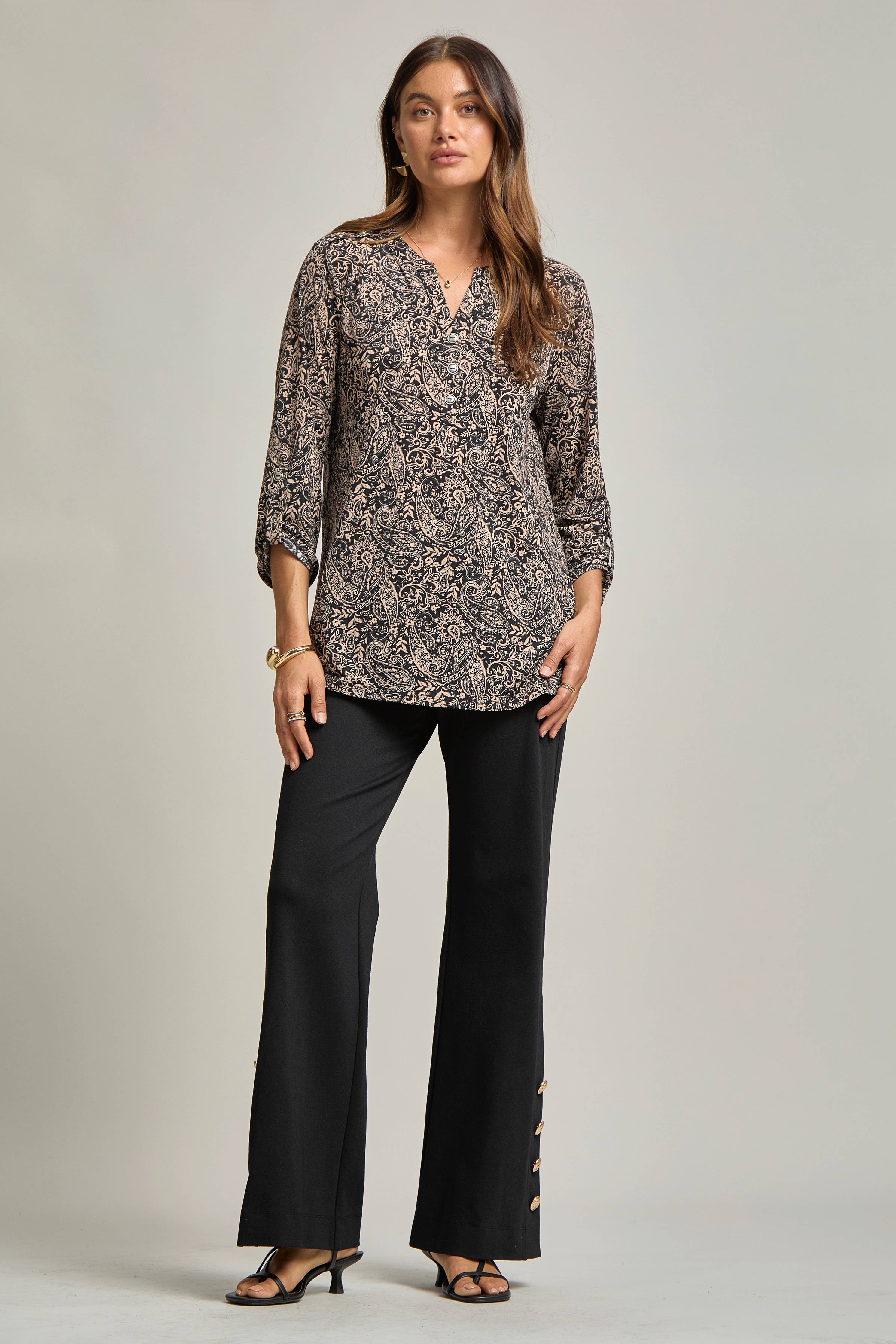 Paisley Black Lizzy Blouse