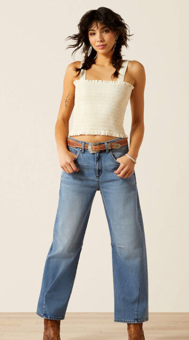 Ariat- Ultra High Rise Jazmine Barrel Jean-Fairfield