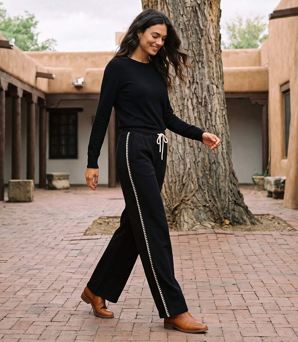 Edge Stitch Drawstring Sweatpants