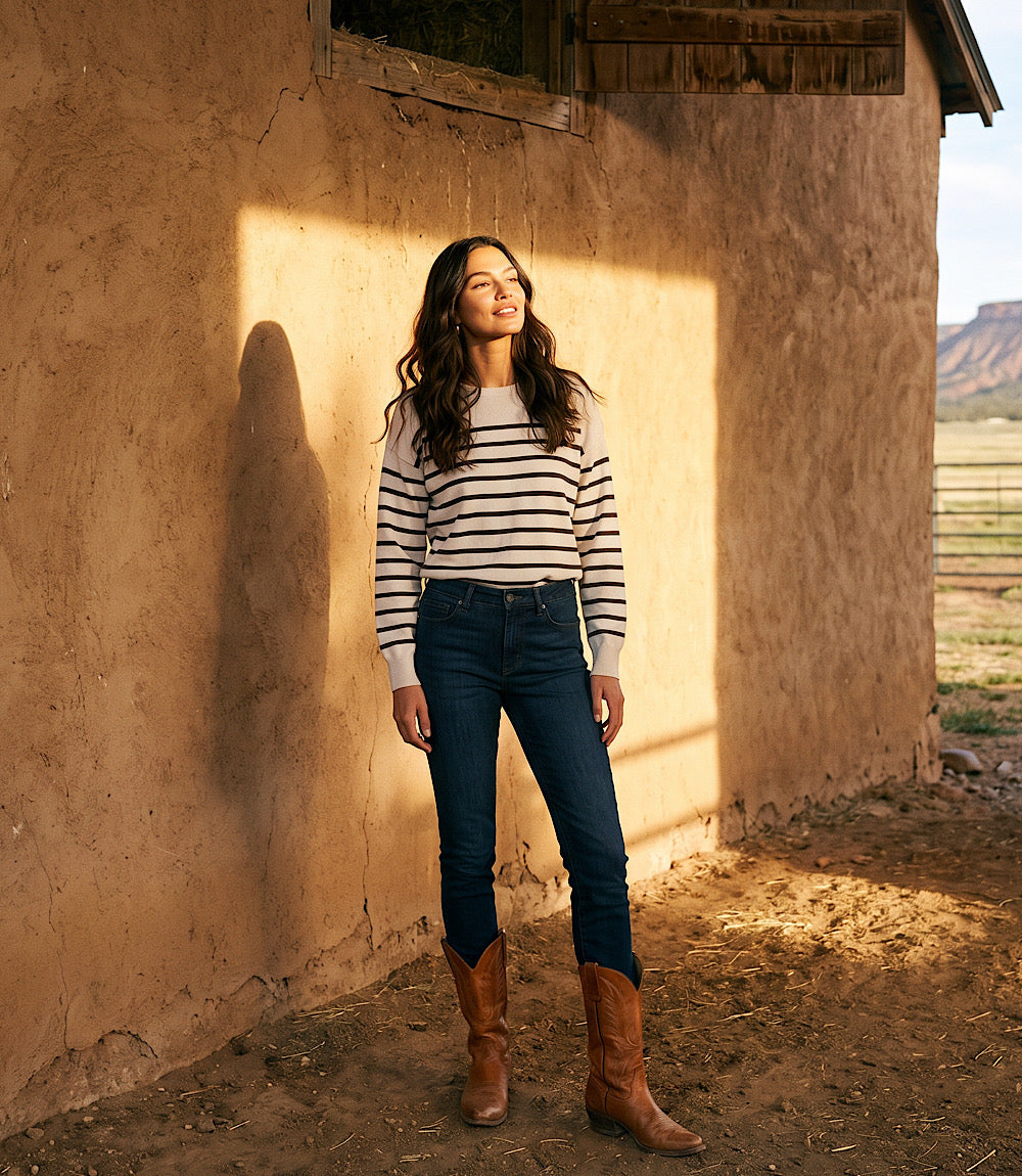Stripe Crewneck Sweater