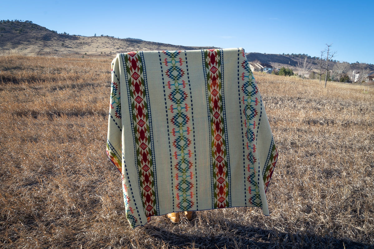 Andean Alpaca Wool Blanket - Galapagos