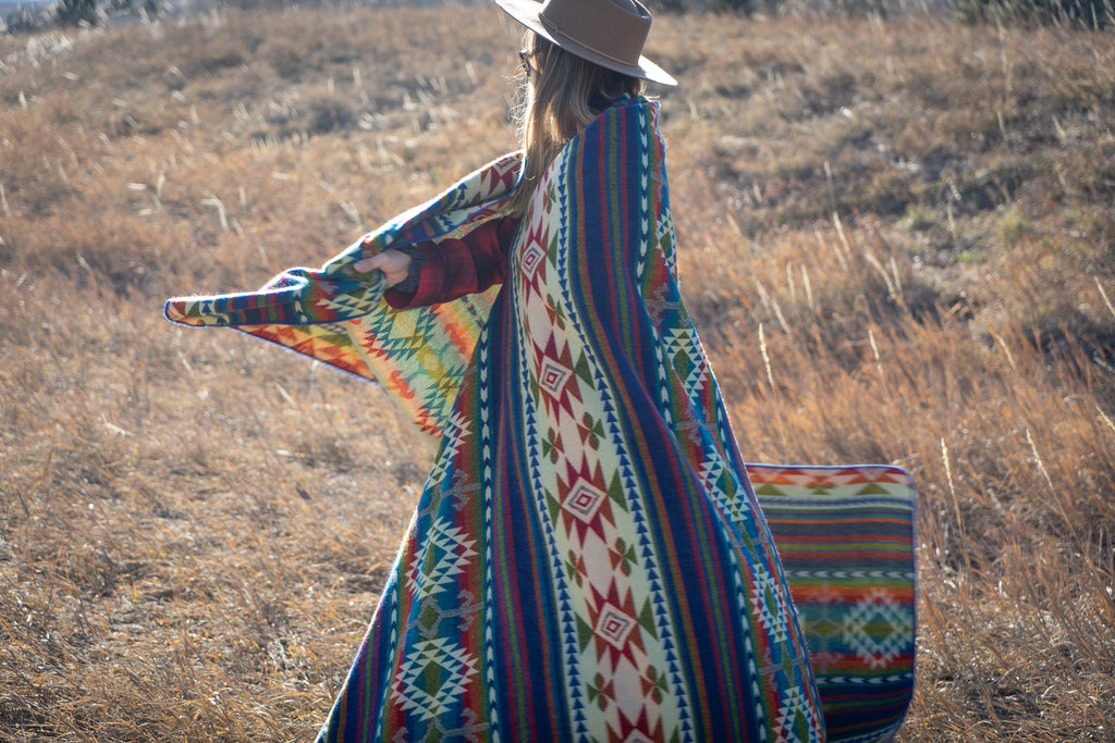 Andean Alpaca Wool Blanket - Galapagos