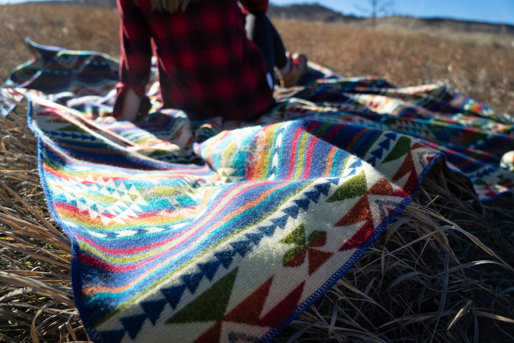 Andean Alpaca Wool Blanket - Galapagos