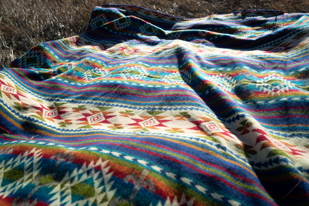 Andean Alpaca Wool Blanket - Galapagos