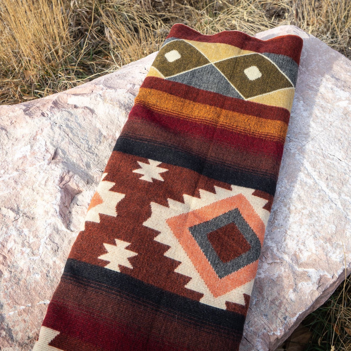 Andean Alpaca Wool Blanket - Western