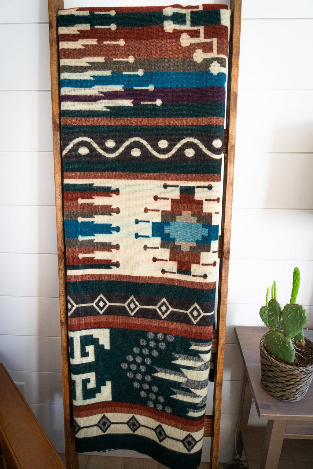 Andean Alpaca Wool Blanket - Evergreen