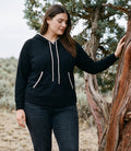 Plus Size Edge Stitch Hoodie