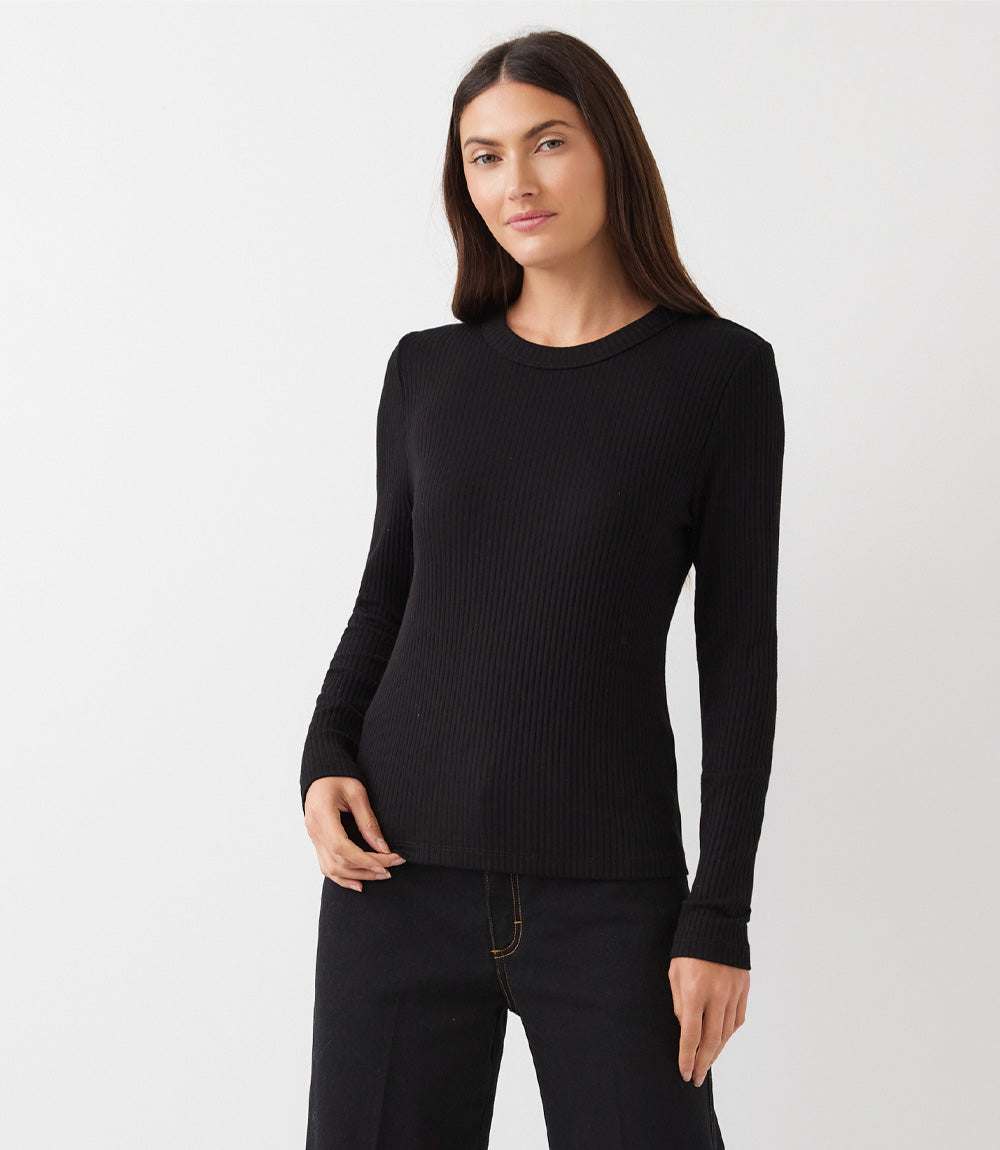 Ribbed Long Sleeve Top