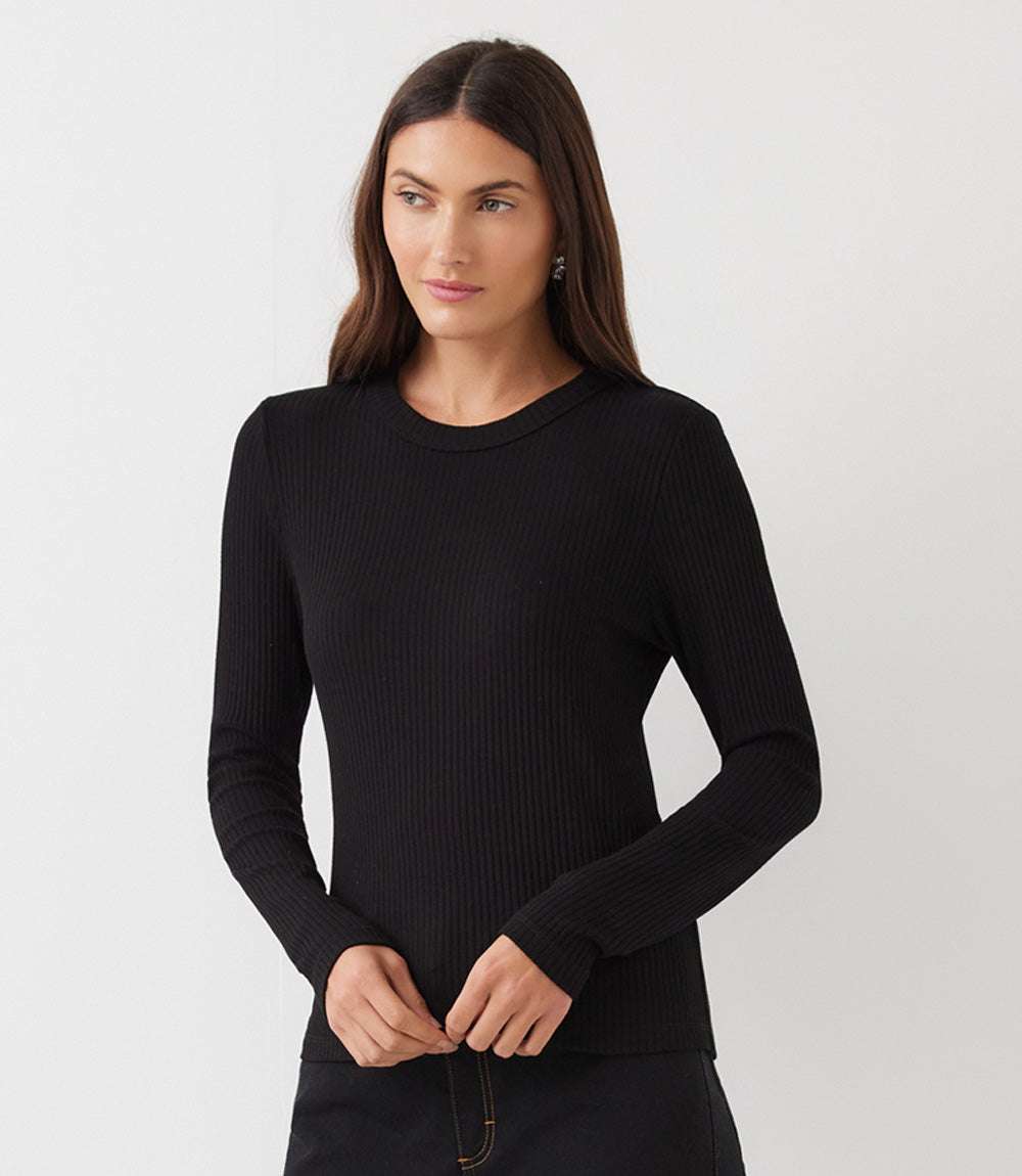 Ribbed Long Sleeve Top