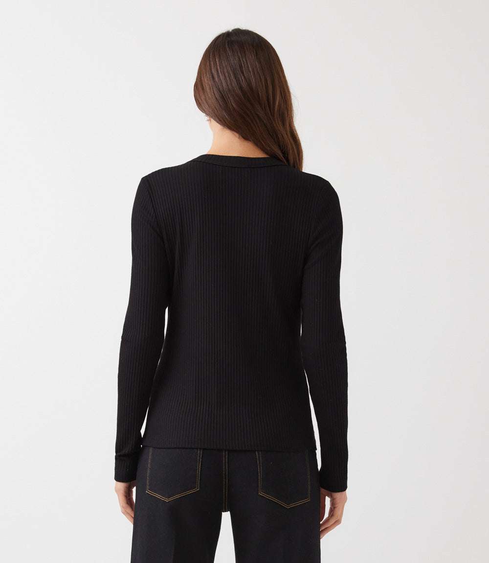 Ribbed Long Sleeve Top