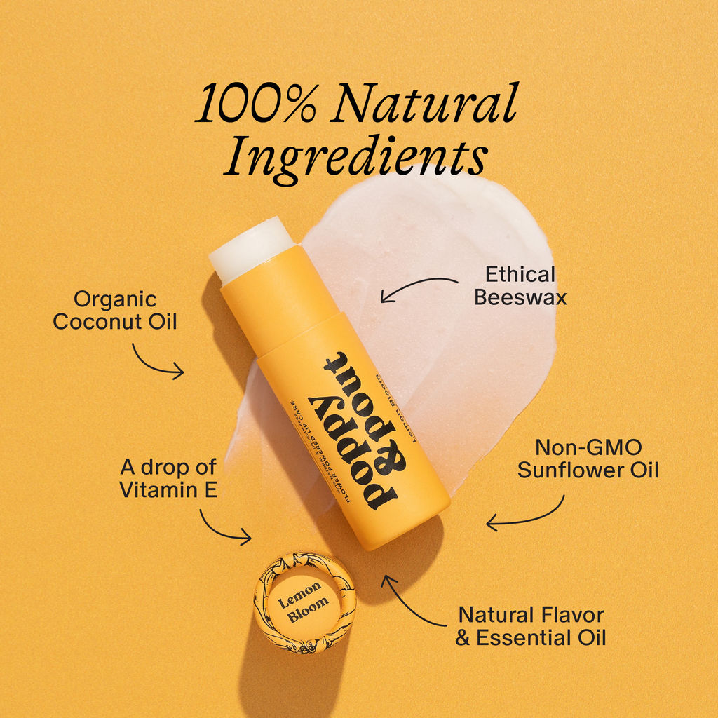 Poppy & Pout - Lip Balm, Lemon Bloom