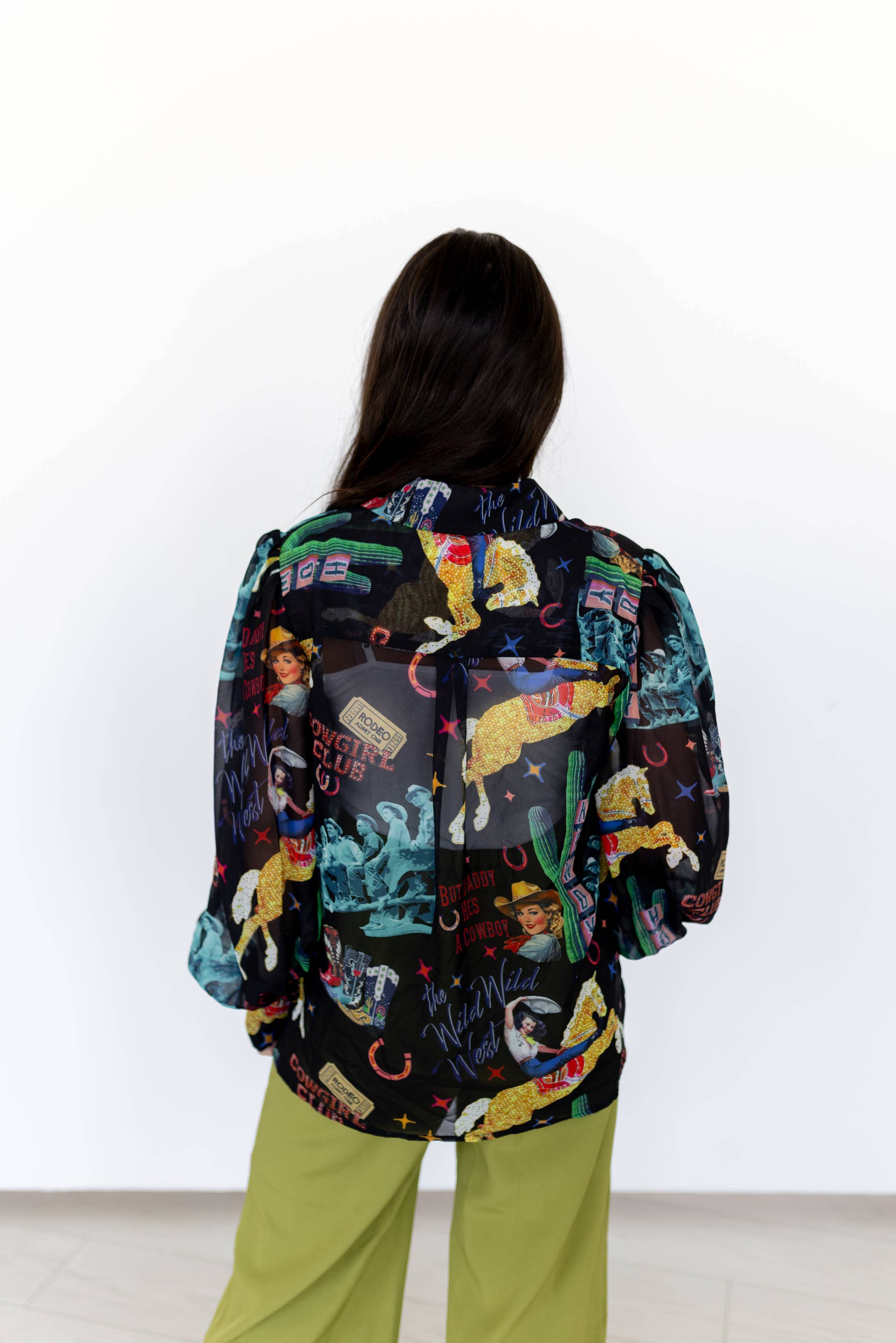 Printed Chiffon Top