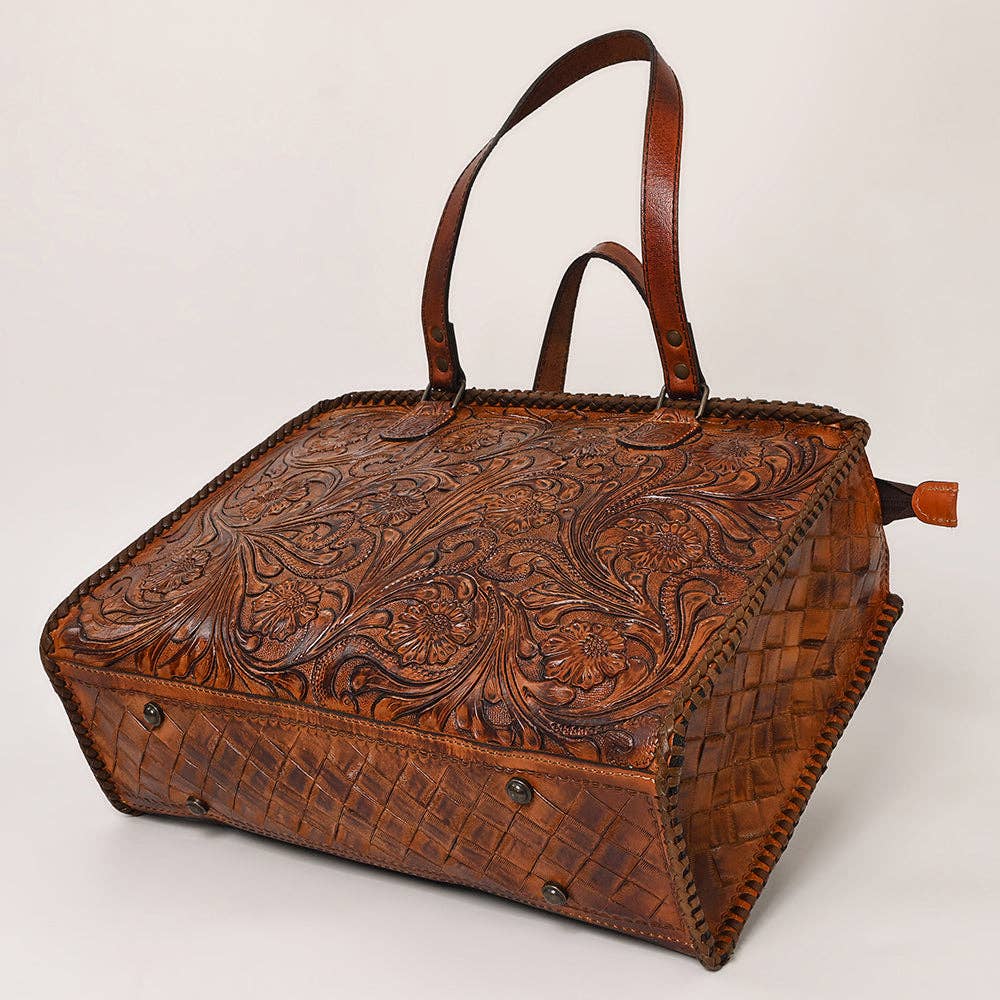 Tote Genuine Leather women bag western Bag