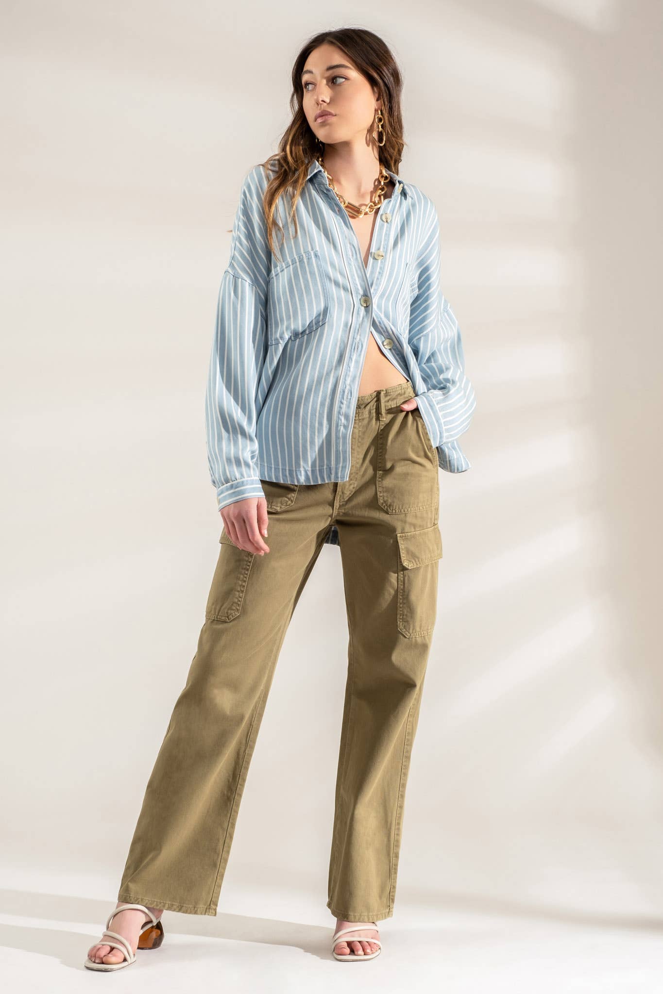 STRIPED BUTTON DOWN