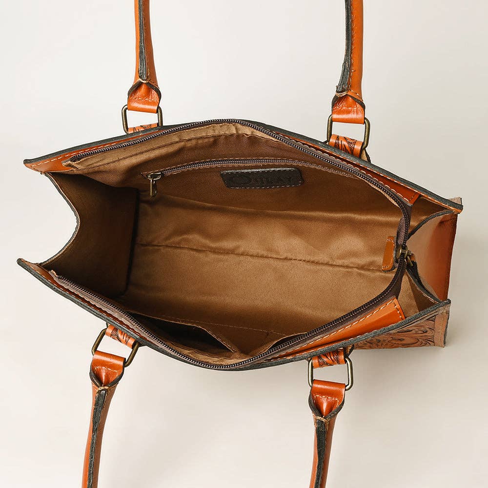 Tote Genuine Leather women bag western Bag