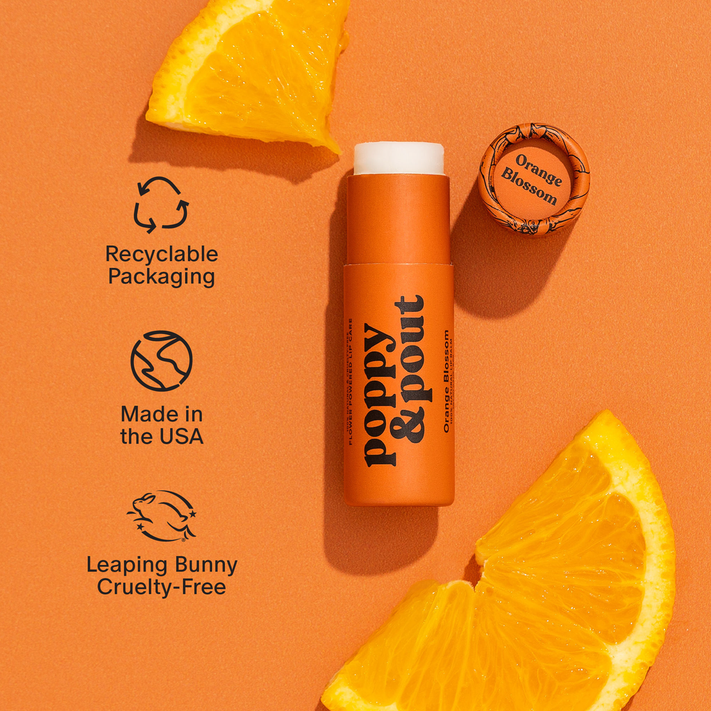 Poppy & Pout - Lip Balm, Orange Blossom