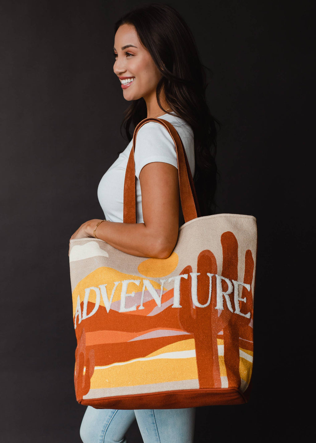 Adventure Desert Scene Large Tote