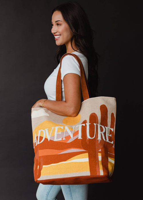 Adventure Desert Scene Large Tote