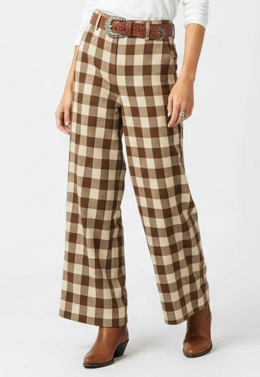 BROWN GINGHAM PANT(7