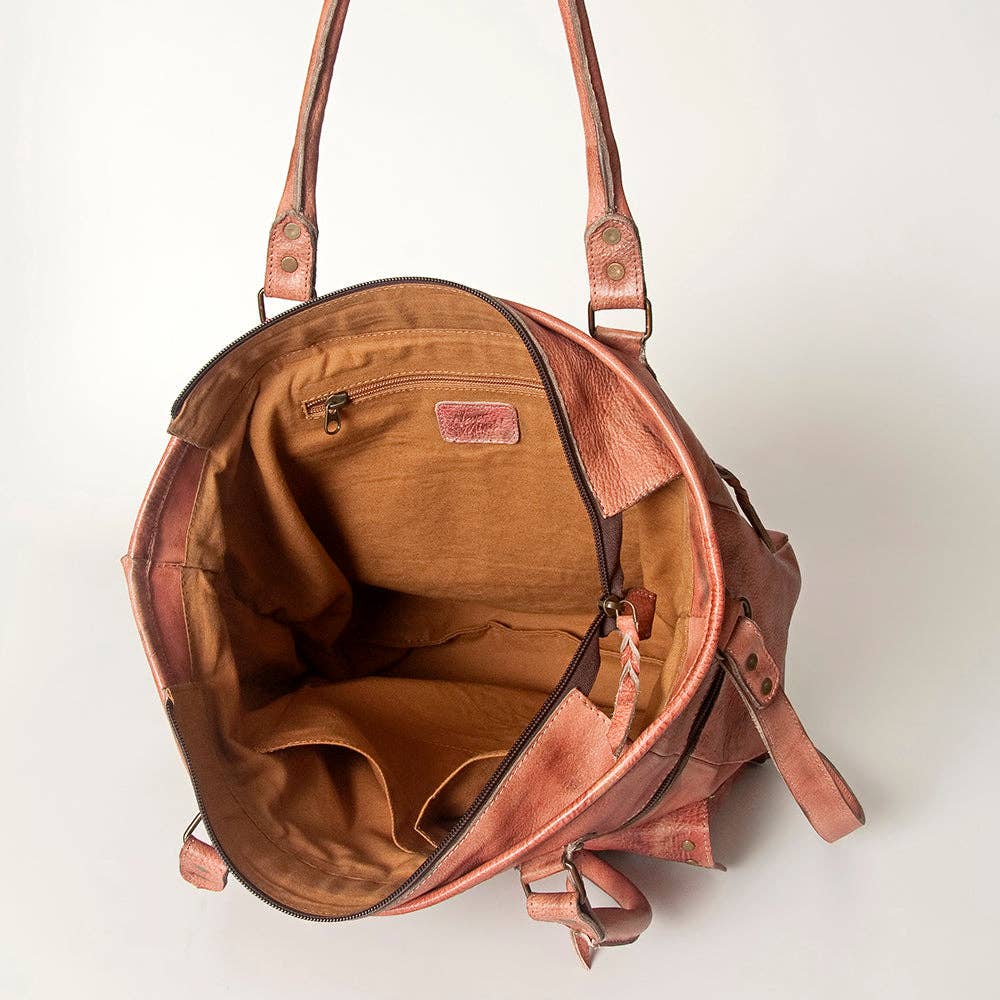 Tote Genuine Leather women bag western Bag