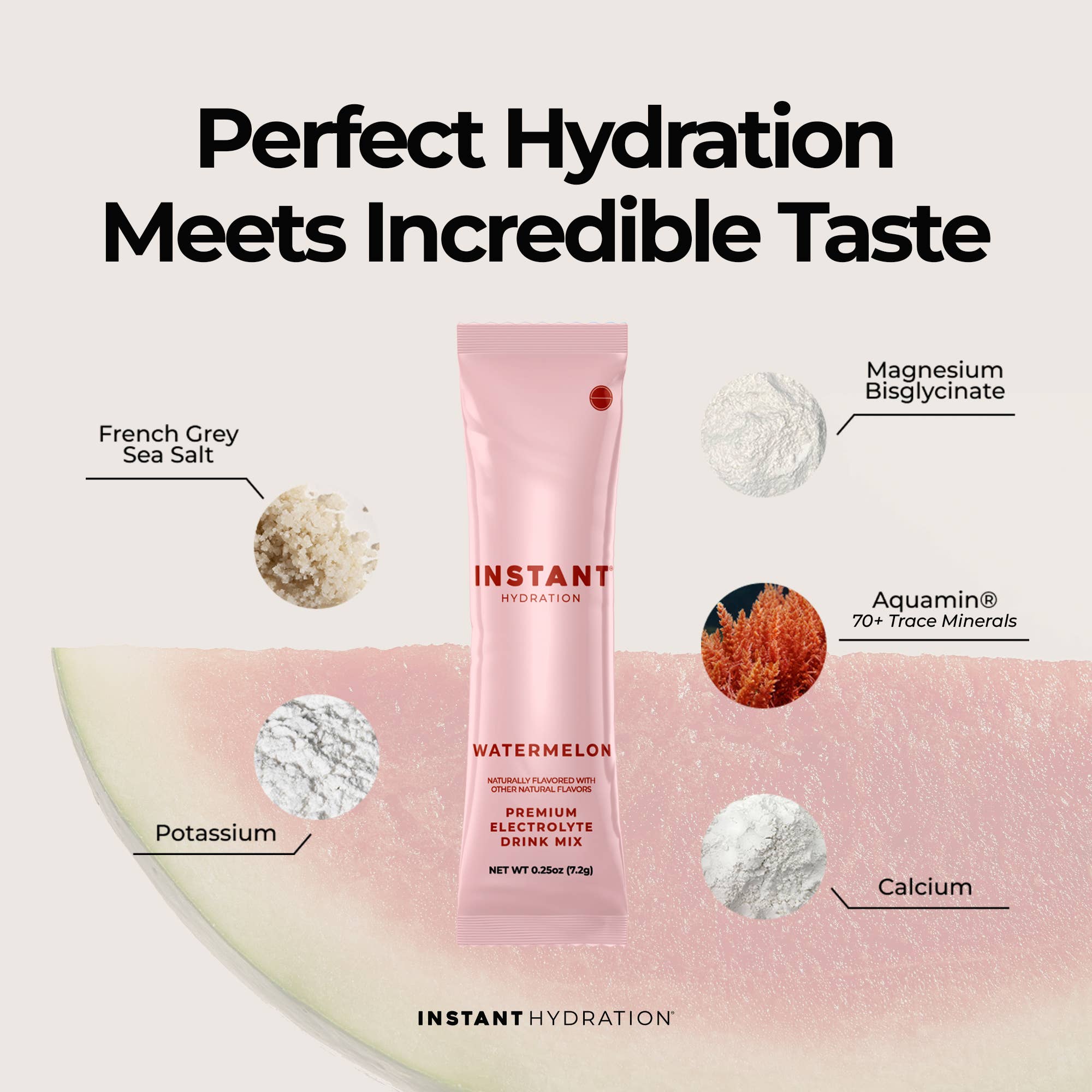 Instant Hydration - Premium Electrolyte Drink Mix: Watermelon