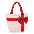 3AM BY H&D ACCESSORIES - Bow Detail Gift Box Quilted Puffer Tote
