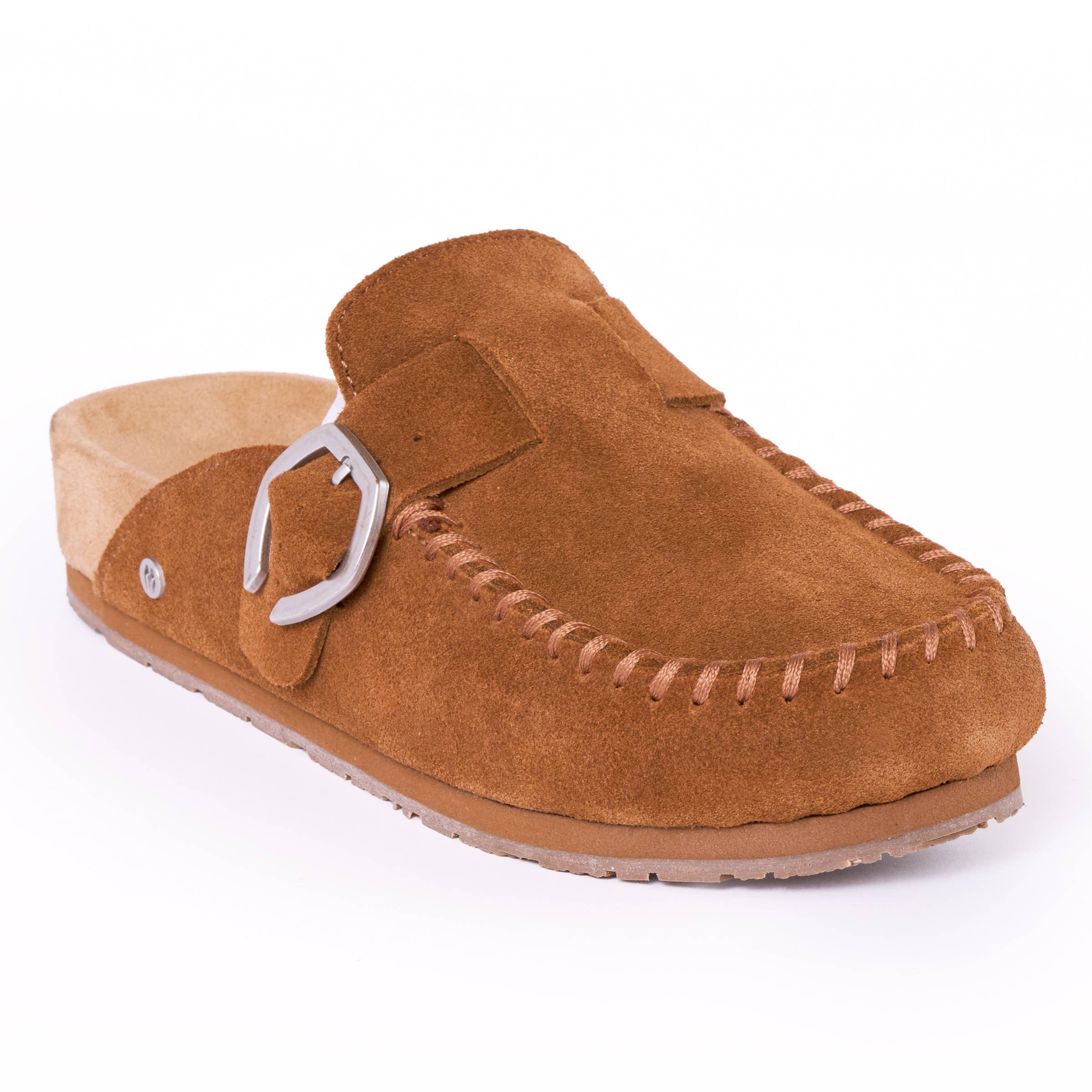 Minnetonka - Women's Suede Adjustable Buckle Clogs