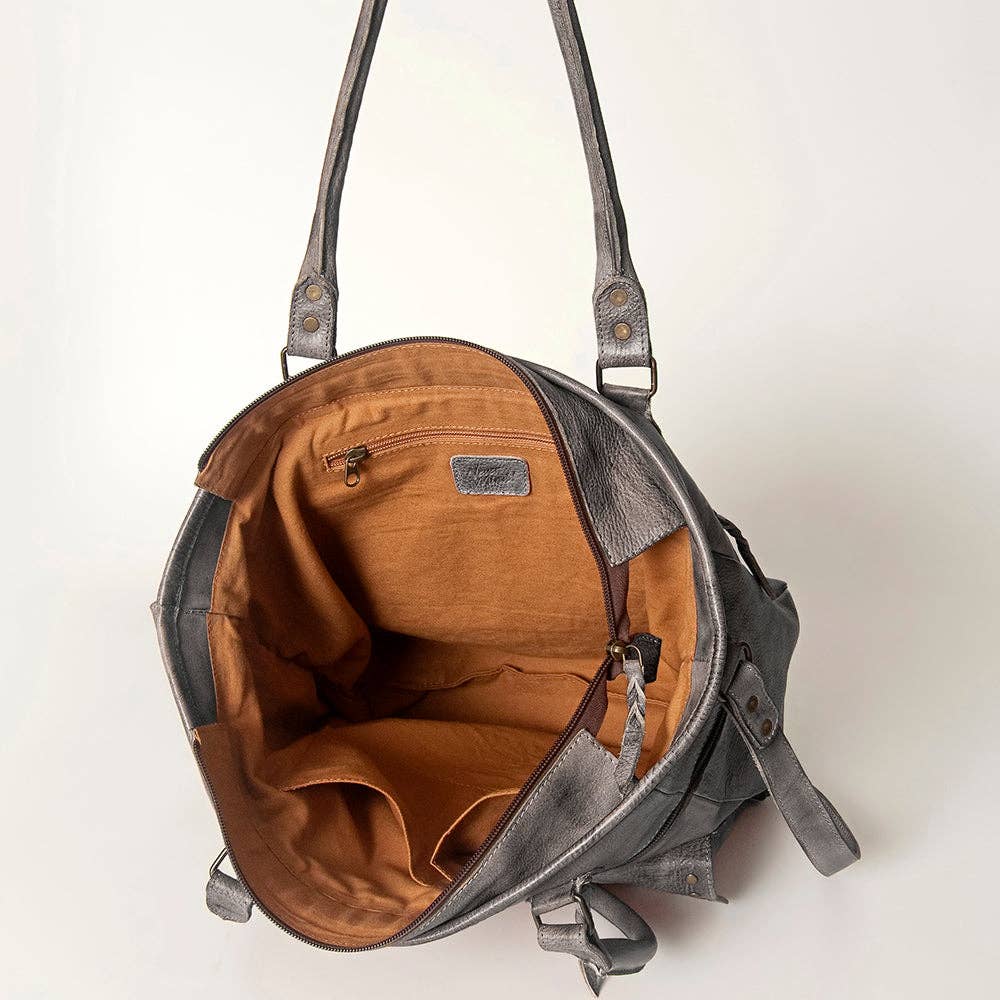 Tote Genuine Leather women bag western Bag