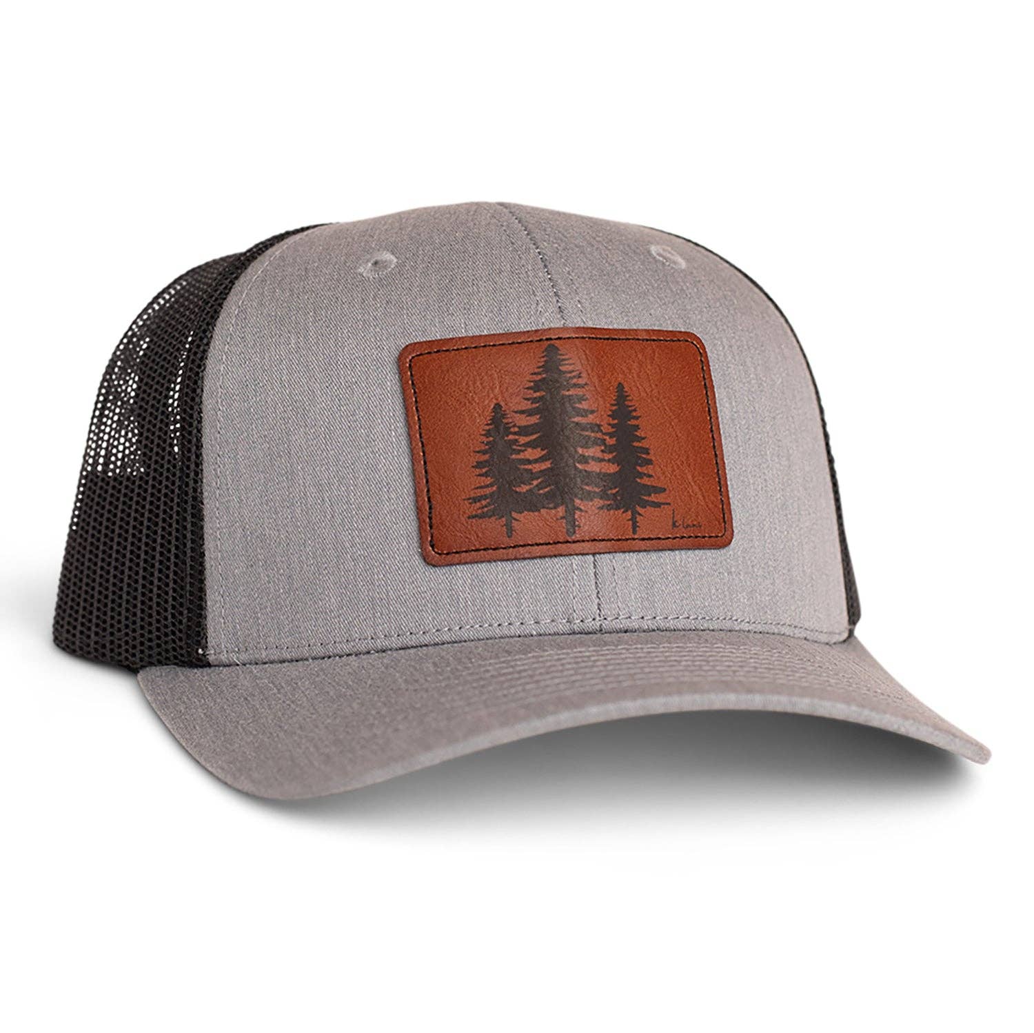 Trucker Hat -  Gray/Black 3 Pines
