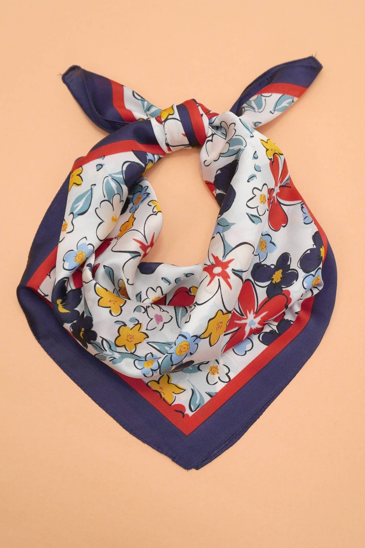 JOSSLYN by wall to wall - LARGE FLORAL PRINT BANDANA SCARF | 40SC652
