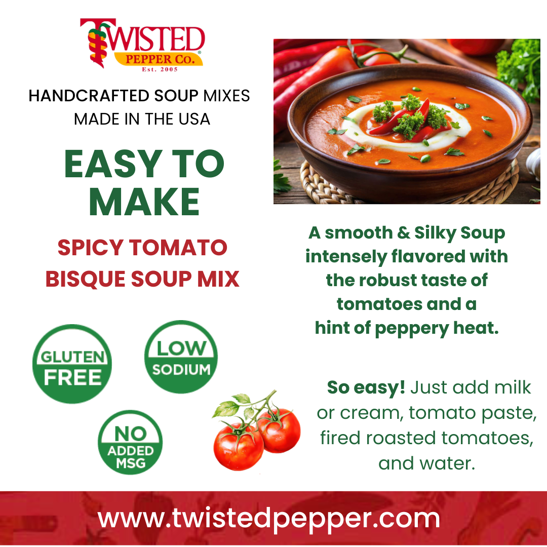 Twisted Pepper Co - Spicy Tomato Bisque Soup Mix