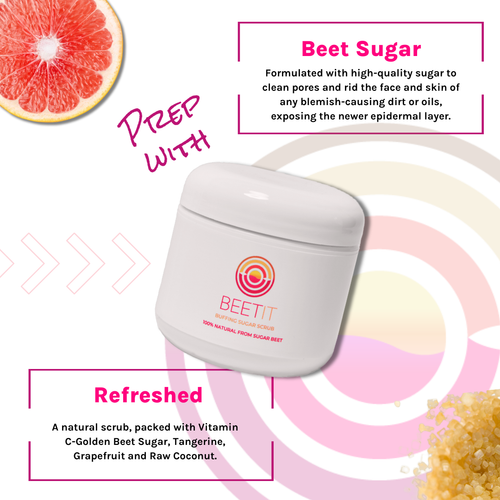 Beettan LLC - BEETIT- Buffing Sugar Exfoliating Scrub