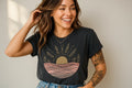Sunset Wave Design T-Shirt