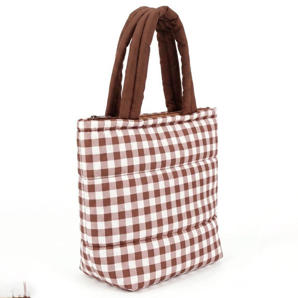 3AM BY H&D ACCESSORIES - Gingham Quilted Puffer Tote