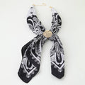 3AM BY H&D ACCESSORIES - Hammered Fabric Scarf Wrap Necklace