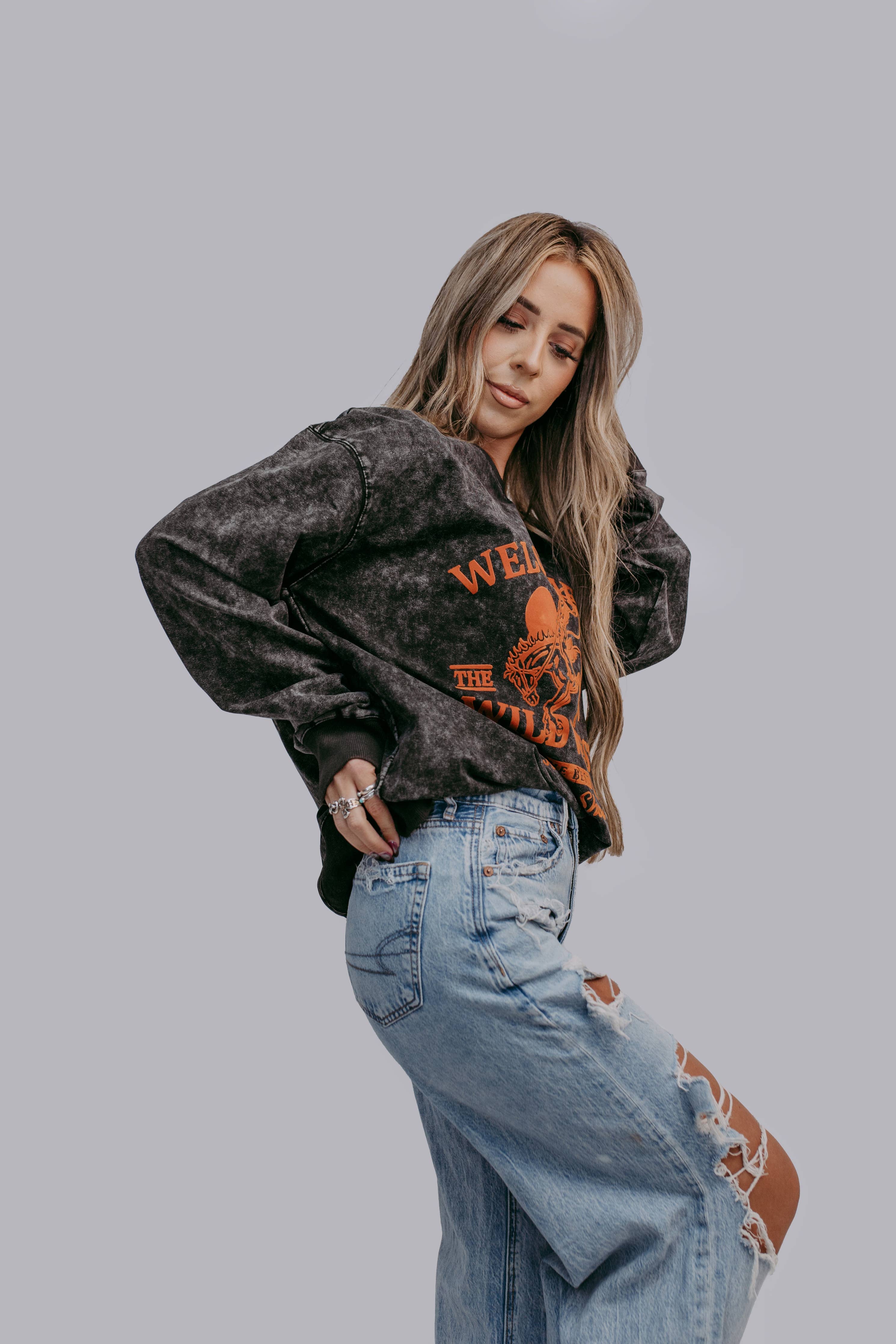 Cowboy Classic Sweatshirt: Charcoal